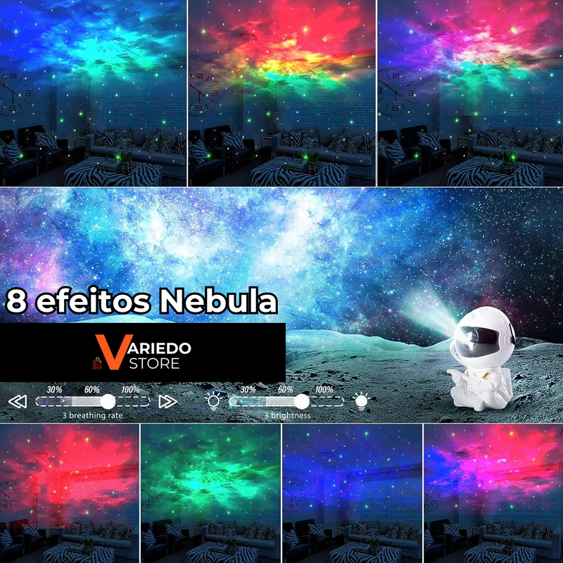 Projetor Galaxy Astronauta 🚀🌌 Variedo ® + FRETE GRÁTIS 📦