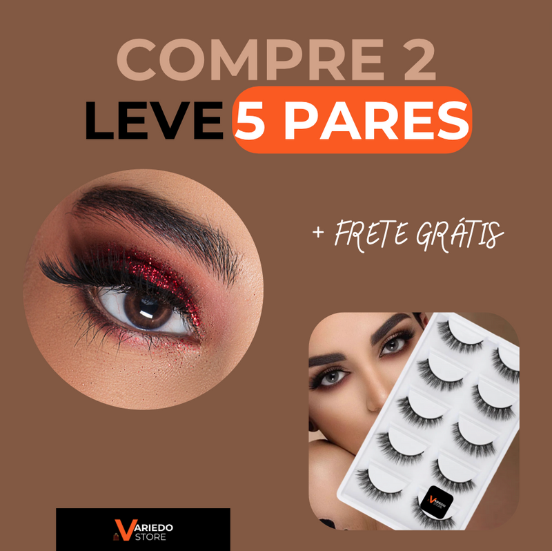 Cílios LashFull 💁🏻‍♀️ Variedo ® [COMPRE 2 LEVE 5] + FRETE GRÁTIS 📦