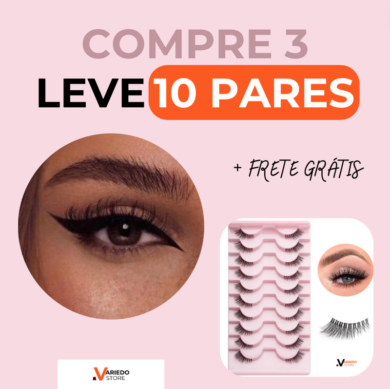 Cílios Foxy Eye 💁🏻‍♀️ Variedo ® [COMPRE 3 LEVE 10] + FRETE GRÁTIS 📦